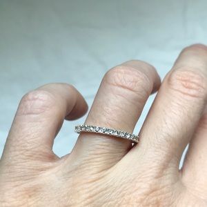 Sterling silver cubic zirconia band/ring